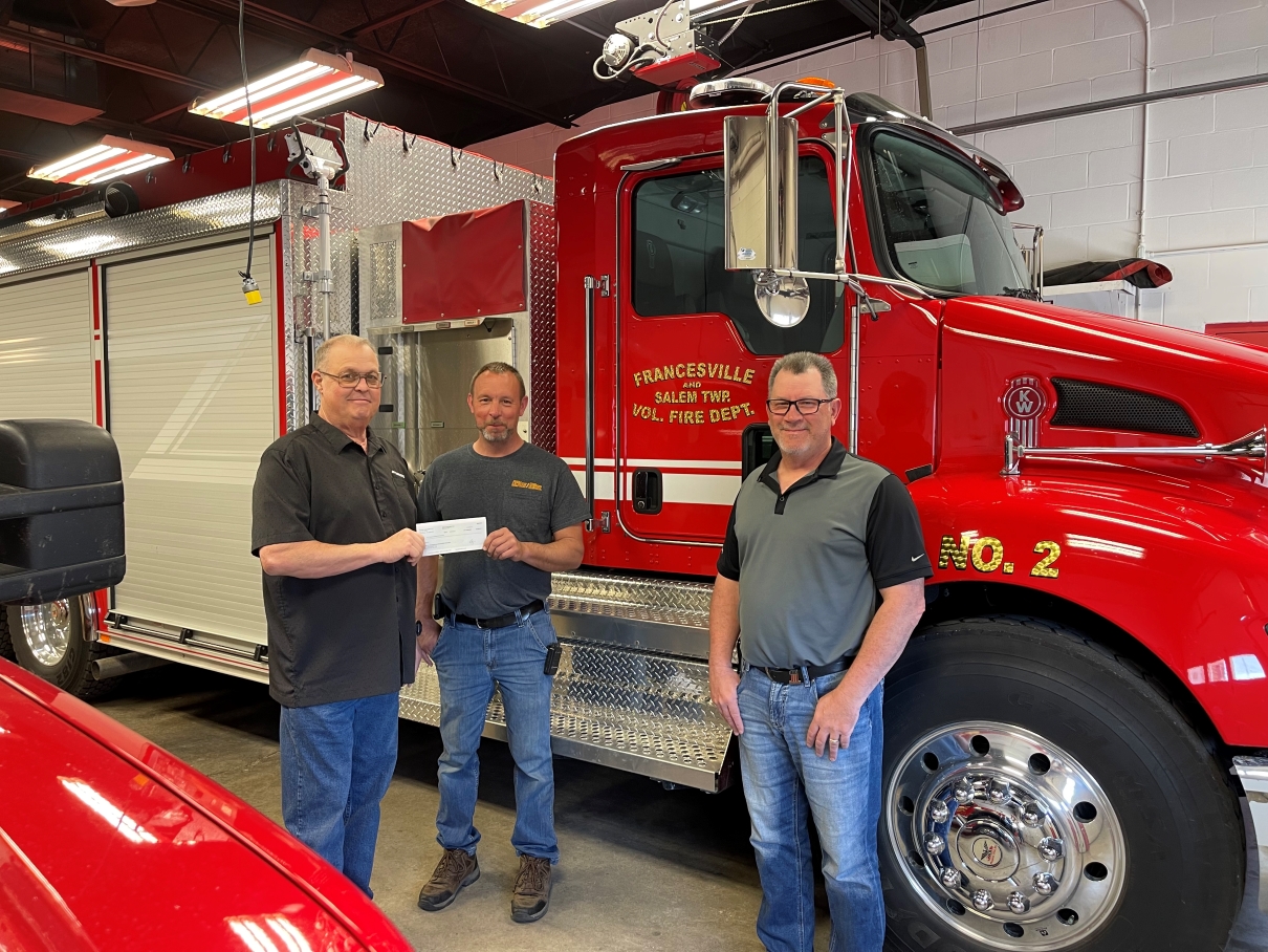 Francesville Fire Truck Donation